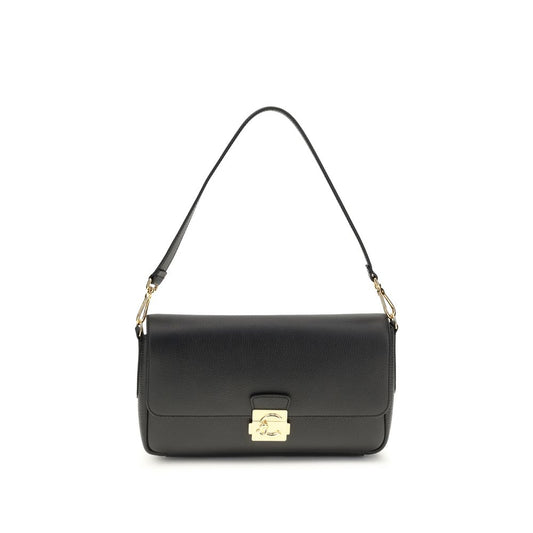 Black Calf Leather Bos Taurus Shoulder Bag