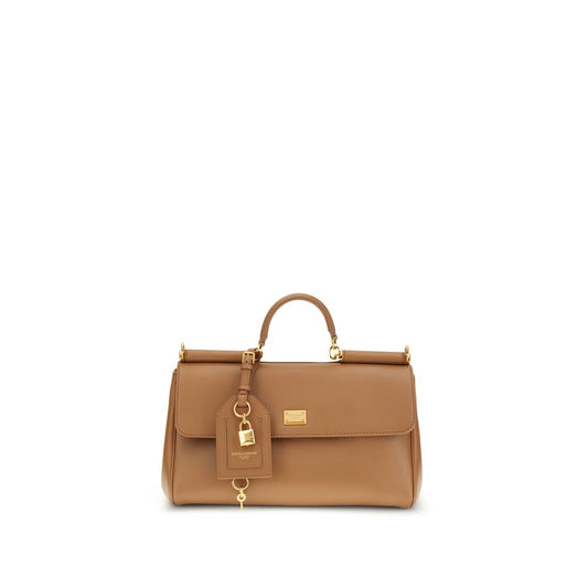 Beige Calf Leather Bos Taurus Shoulder Bag