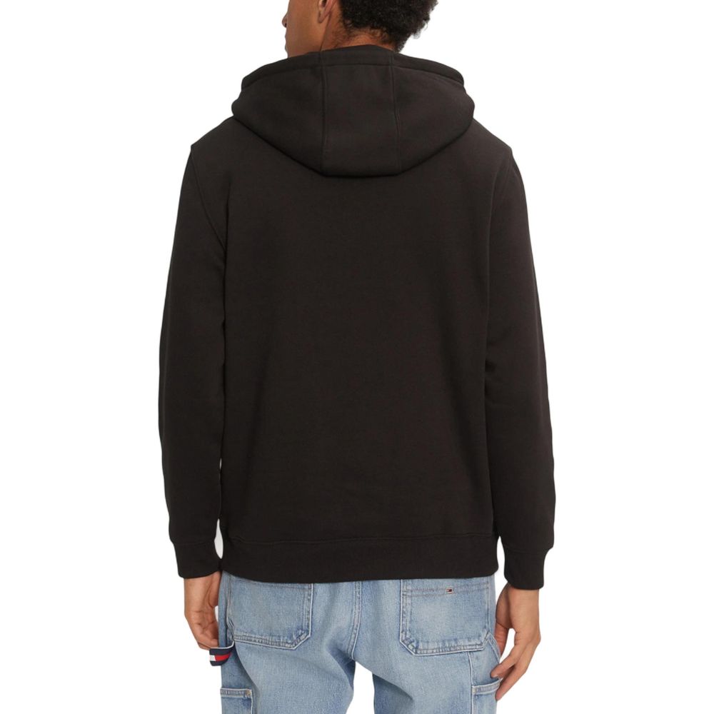 Black Cotton Hoodie