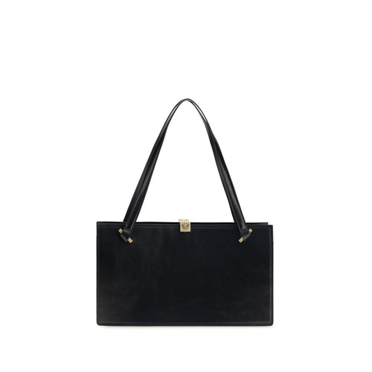 Black Calf Leather Bos Taurus Shoulder Bag
