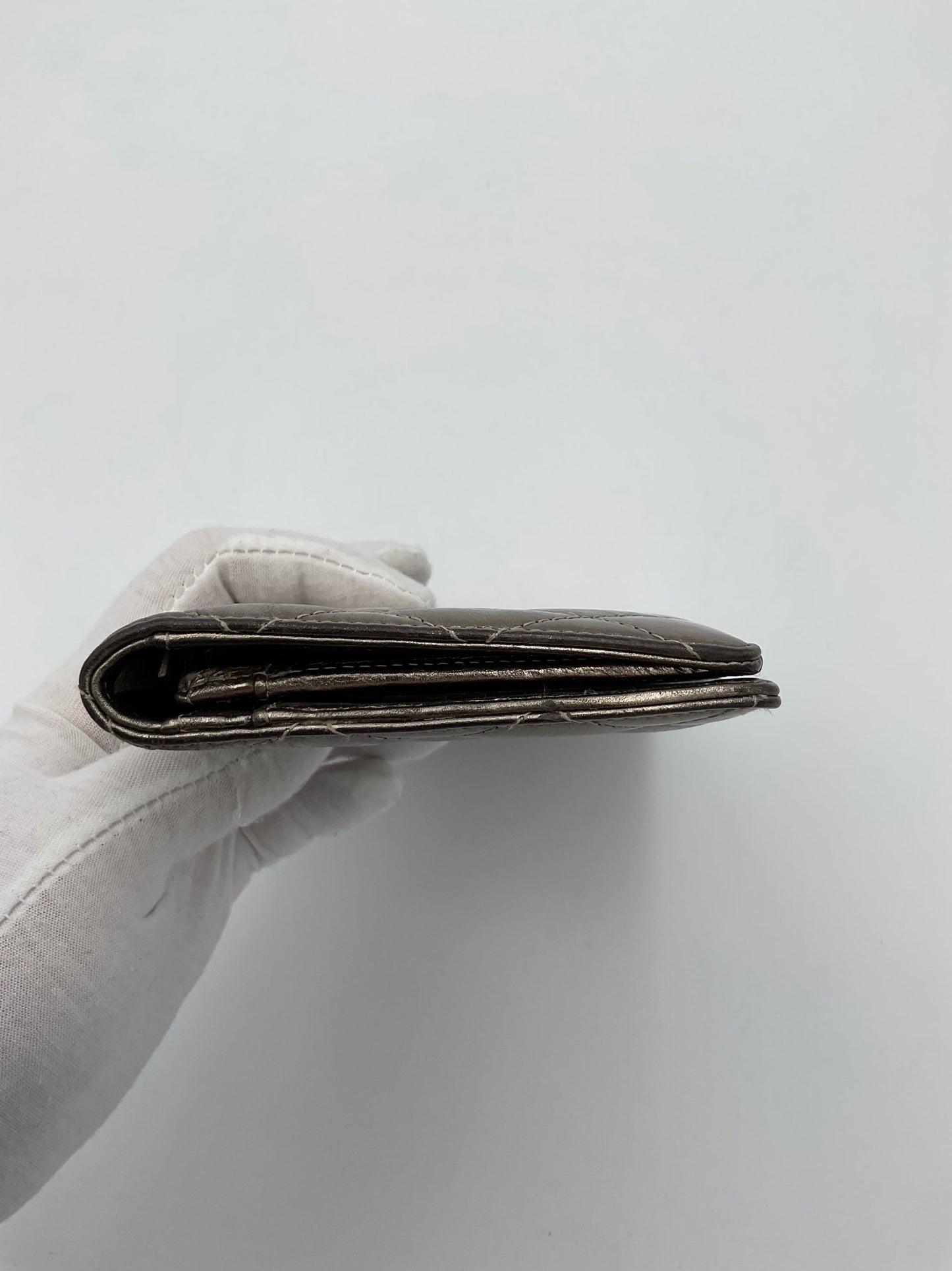 CHANEL Matèlassè Platinum Wallet