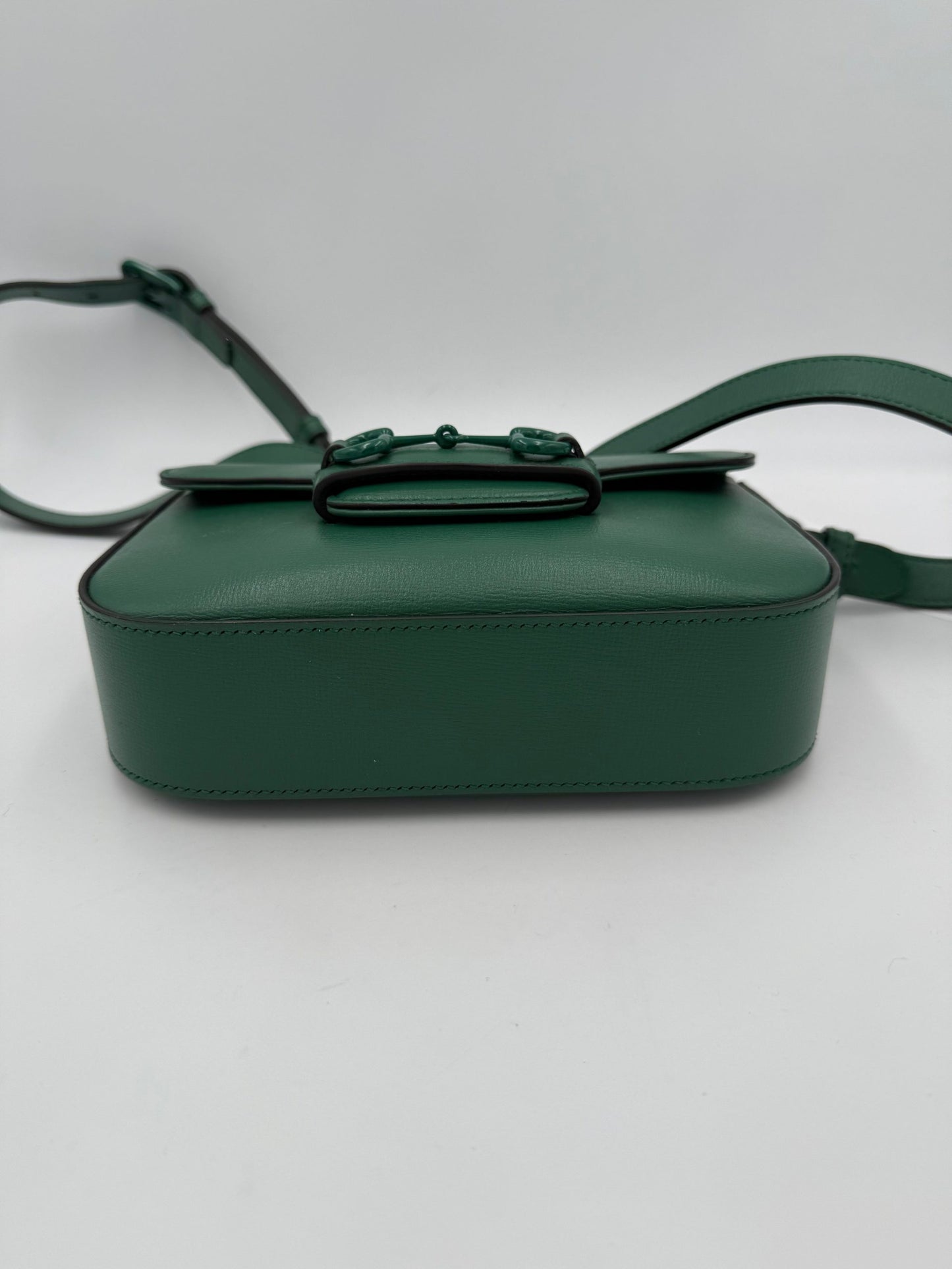GUCCI HORSEBIT 1955 Emerald Handbag