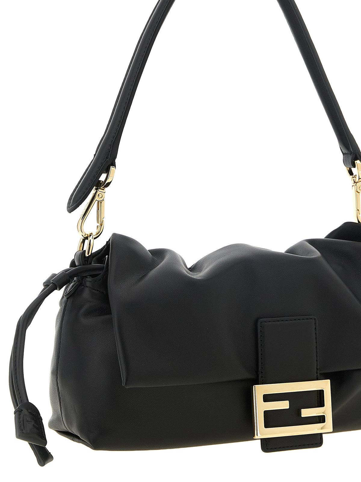Black Lamb Leather Handbag