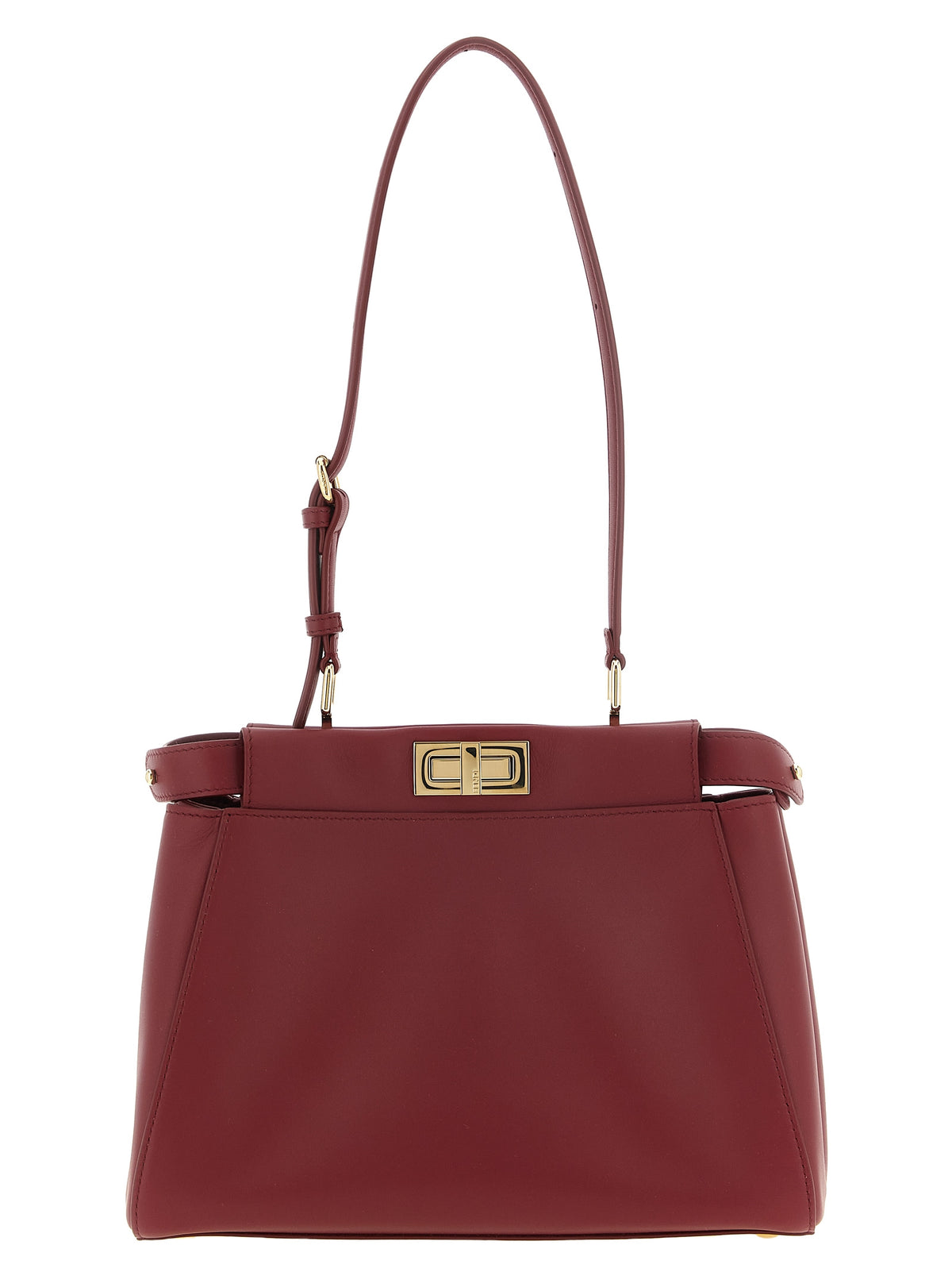 Bordeaux Lamb Leather Shoulder Bag