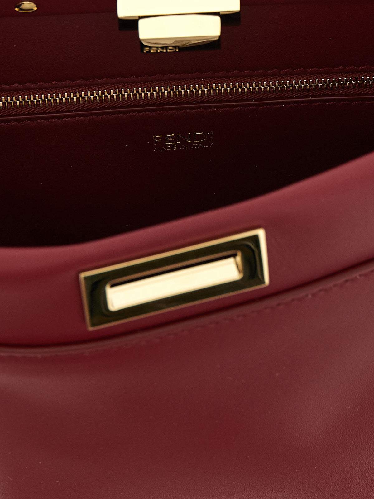 Bordeaux Lamb Leather Shoulder Bag