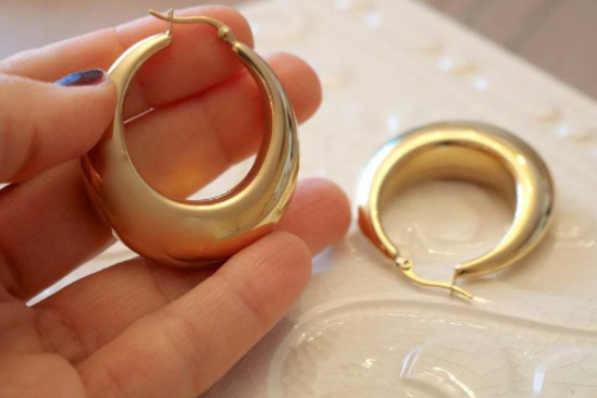 18k Gold Plated Hoop Earrings