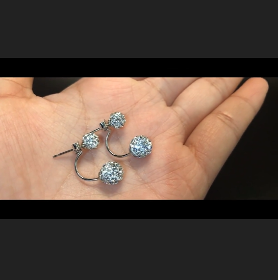 925 Sterling Silver U Bend Stud Earrings
