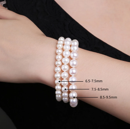 White Natural Freshwater Pearl Bracelet
