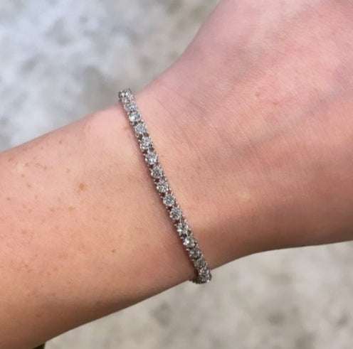 Elegant Moissanite Tennis Bracelet