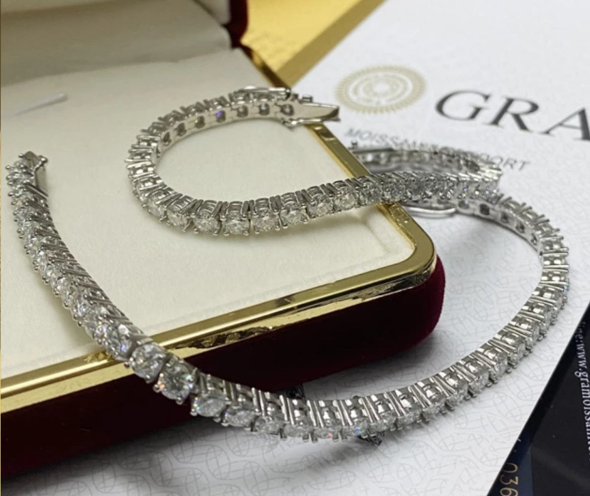 Elegant Moissanite Tennis Bracelet