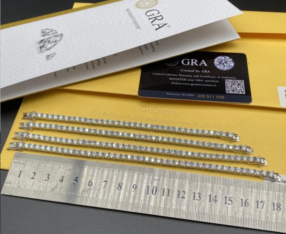 Elegant Moissanite Tennis Bracelet