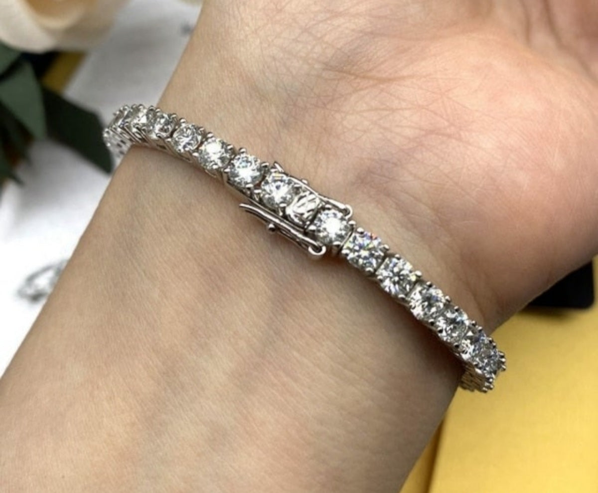 Elegant Moissanite Tennis Bracelet