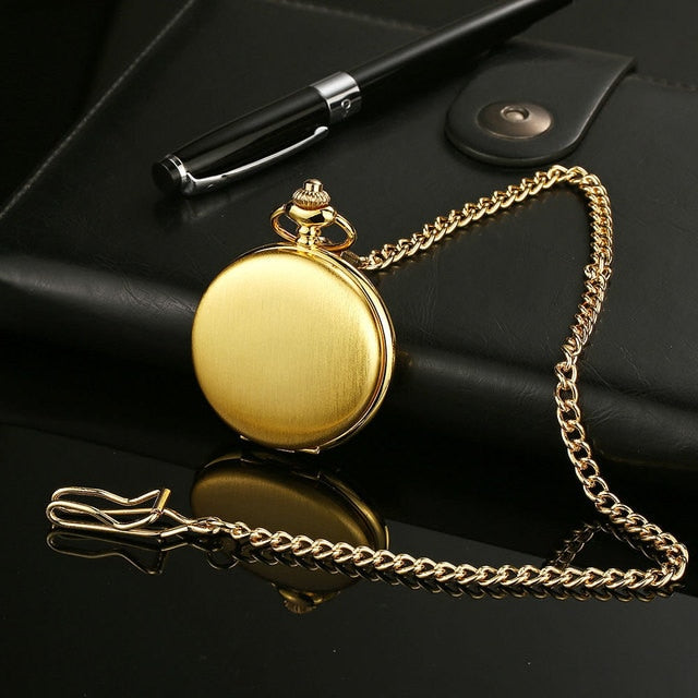 Retro Quartz Fob Pocket Dress Watch ~ Personalized Engraving