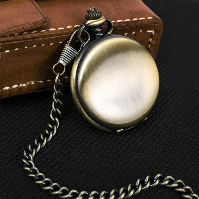 Retro Quartz Fob Pocket Dress Watch ~ Personalized Engraving