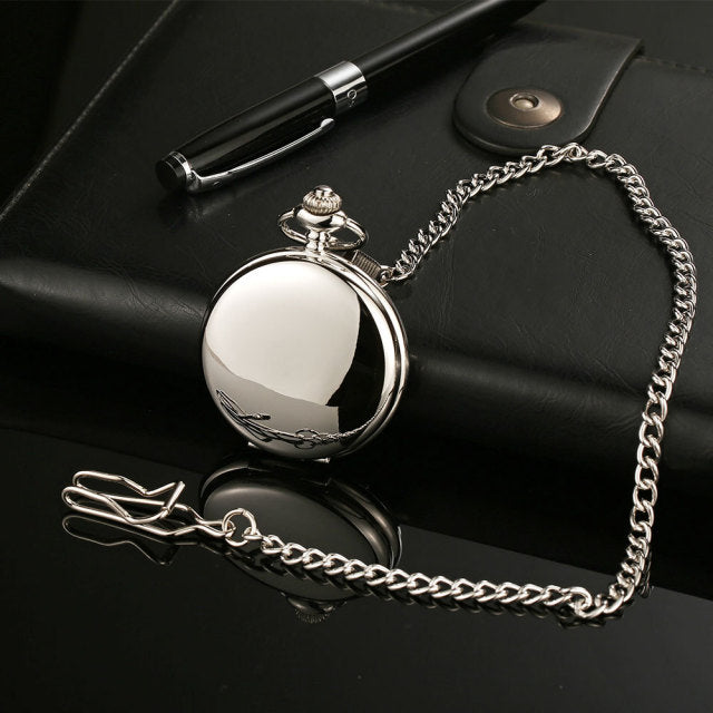 Retro Quartz Fob Pocket Dress Watch ~ Personalized Engraving