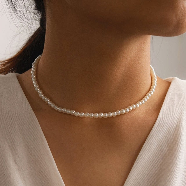 Sparkling Clavicle Chain Choker Necklace