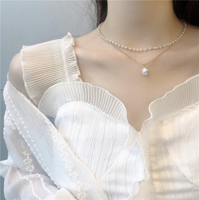 Sparkling Clavicle Chain Choker Necklace