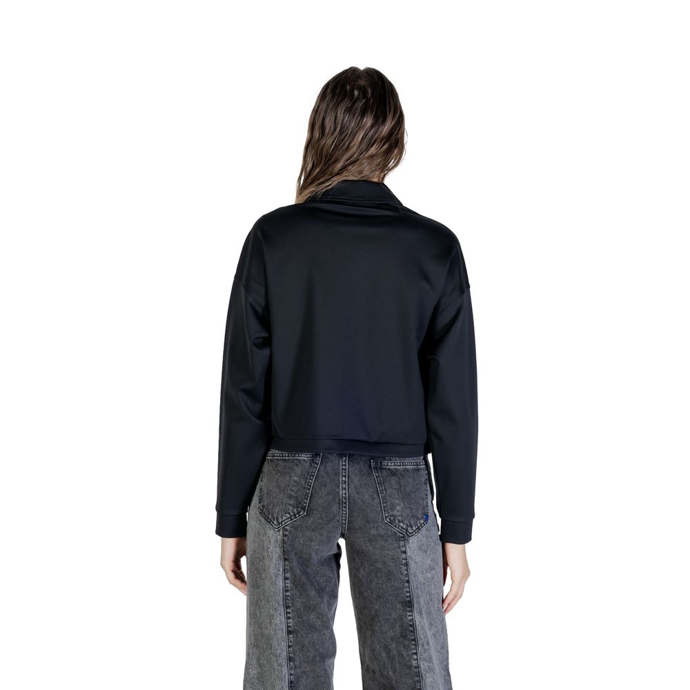 Black Polyamide Sweatshirt