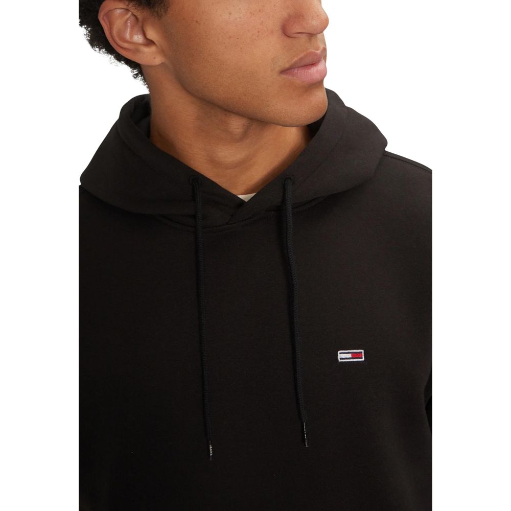Black Cotton Hoodie