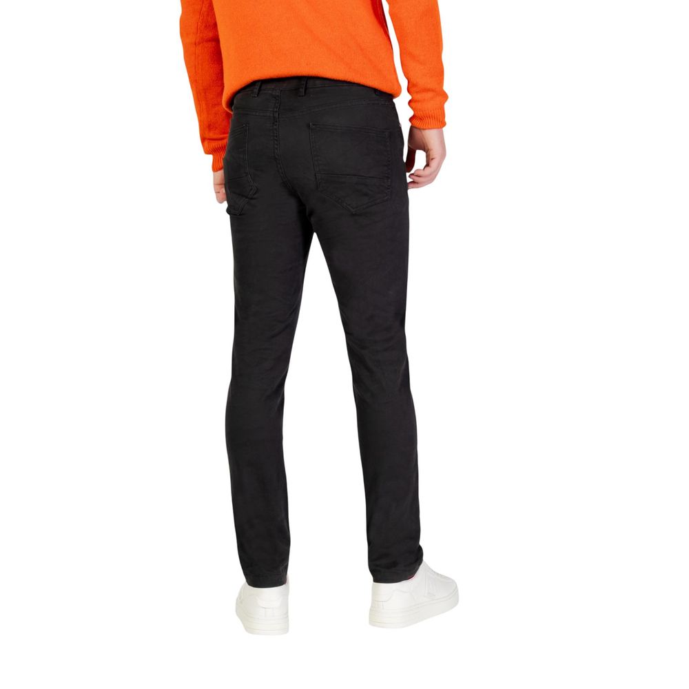 Gray Cotton Skinny Pants