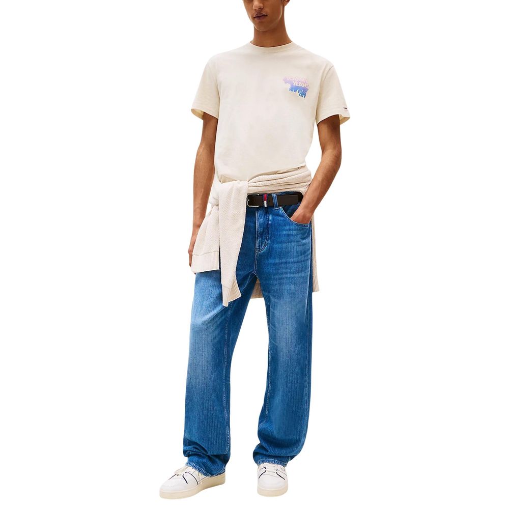 Beige Recycled Cotton T-Shirt