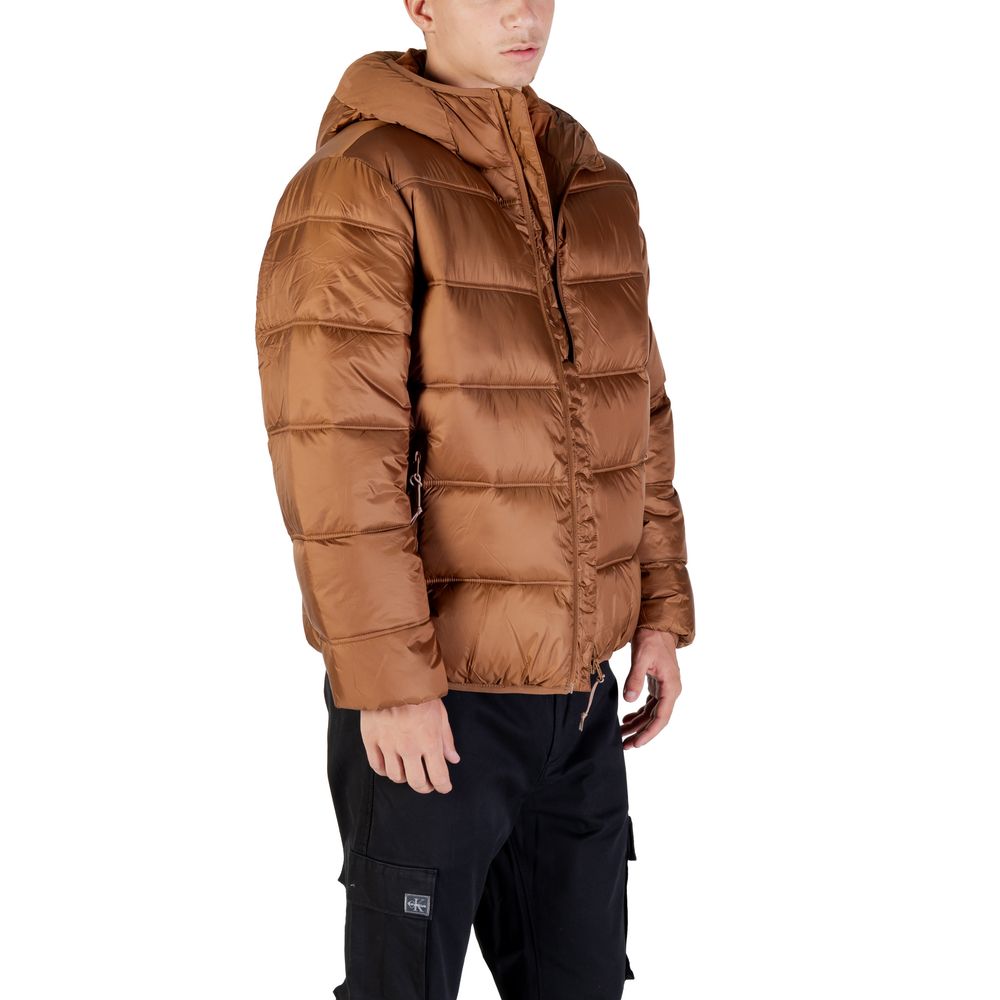 Brown Polyamide Coat