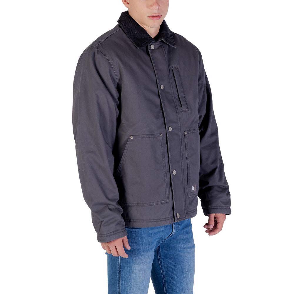 Gray Recycled Cotton Denim Jacket