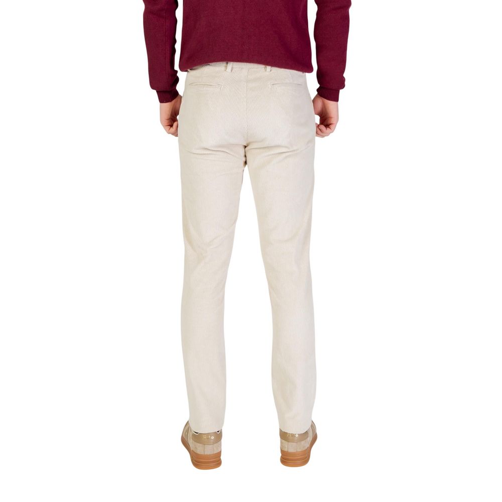 Beige Cotton Pants