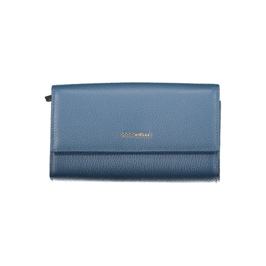 Blue Leather Women Wallet