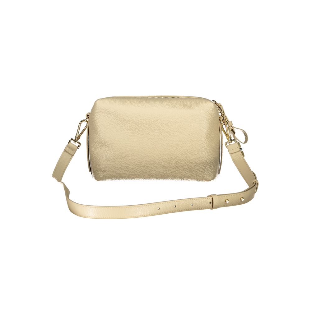 Beige Leather Woman Handbag
