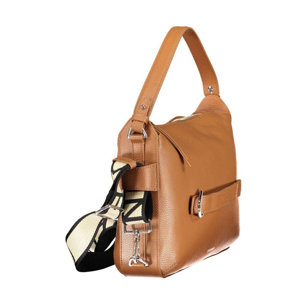 Marrone Leather Women Handbag