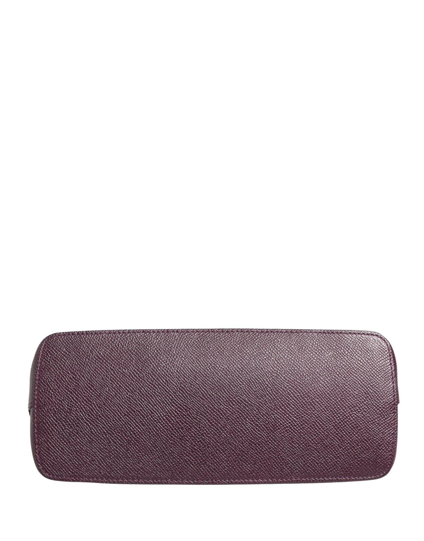 Dark Purple Leather DG Logo Zip Around Hand Purse Wallet