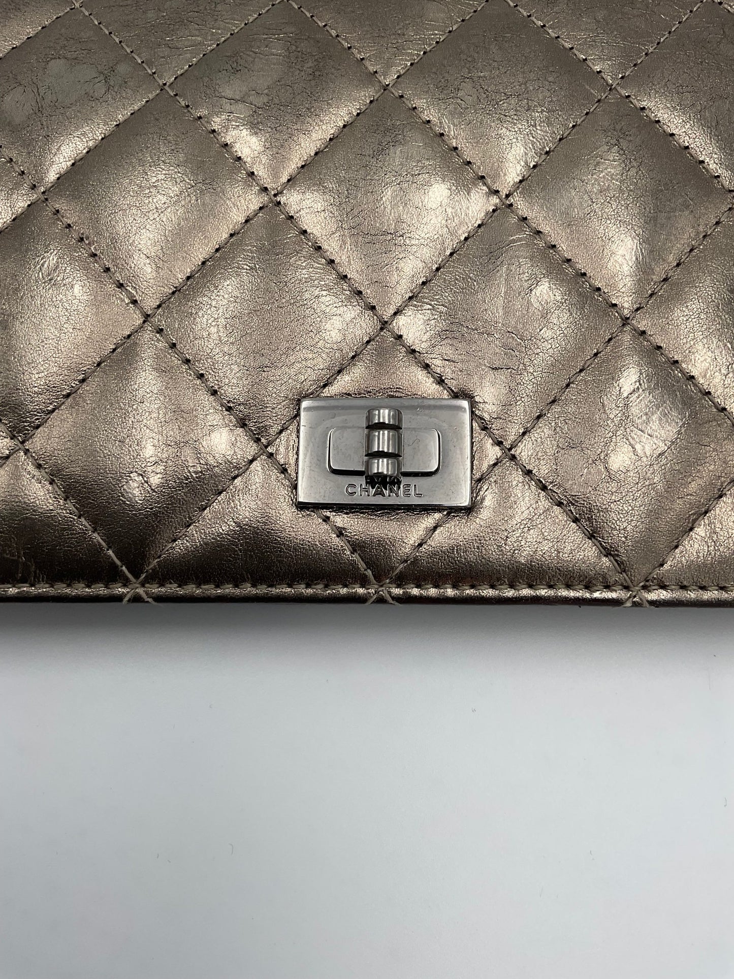 CHANEL Matèlassè Platinum Wallet