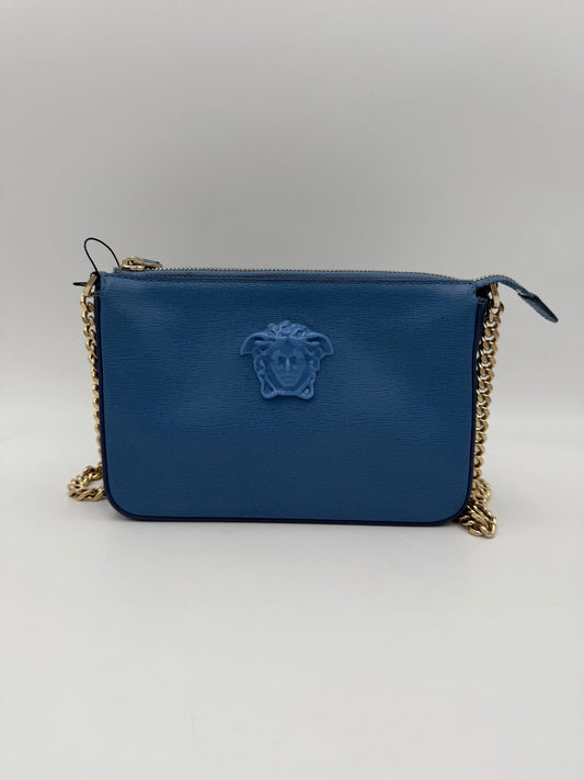 VERSACE LA MEDUSA Leather Shoulder Bag