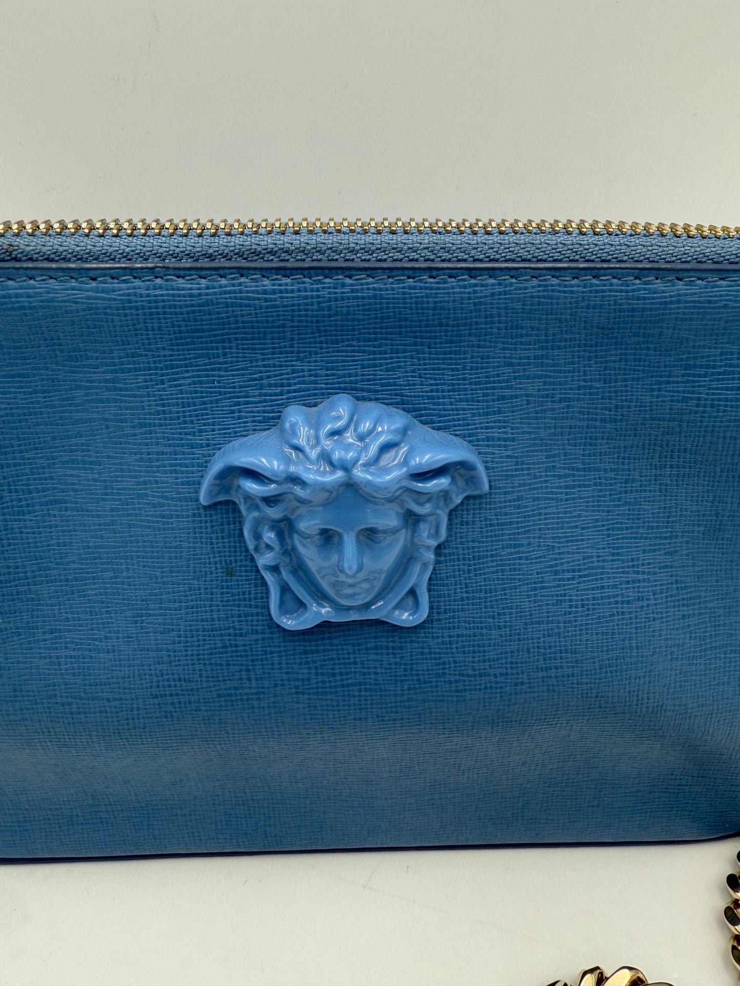 VERSACE LA MEDUSA Leather Shoulder Bag