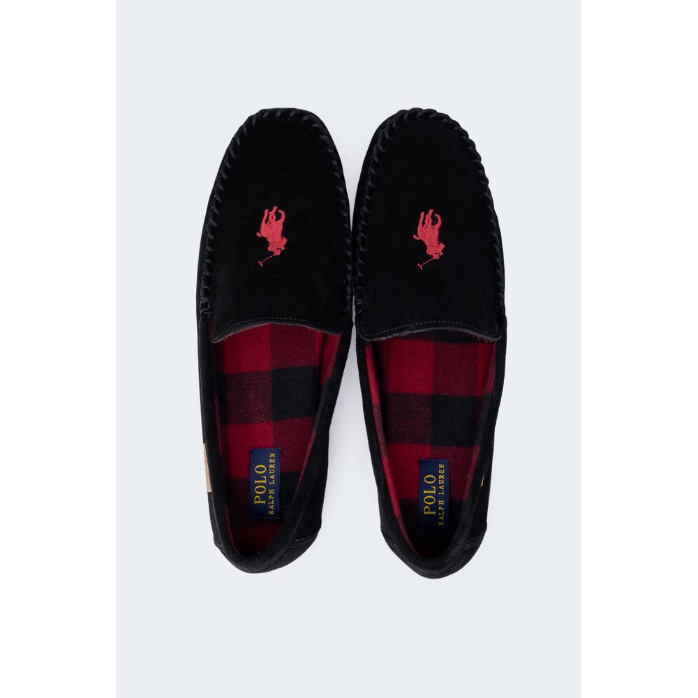 Black Faux Fur Slippers