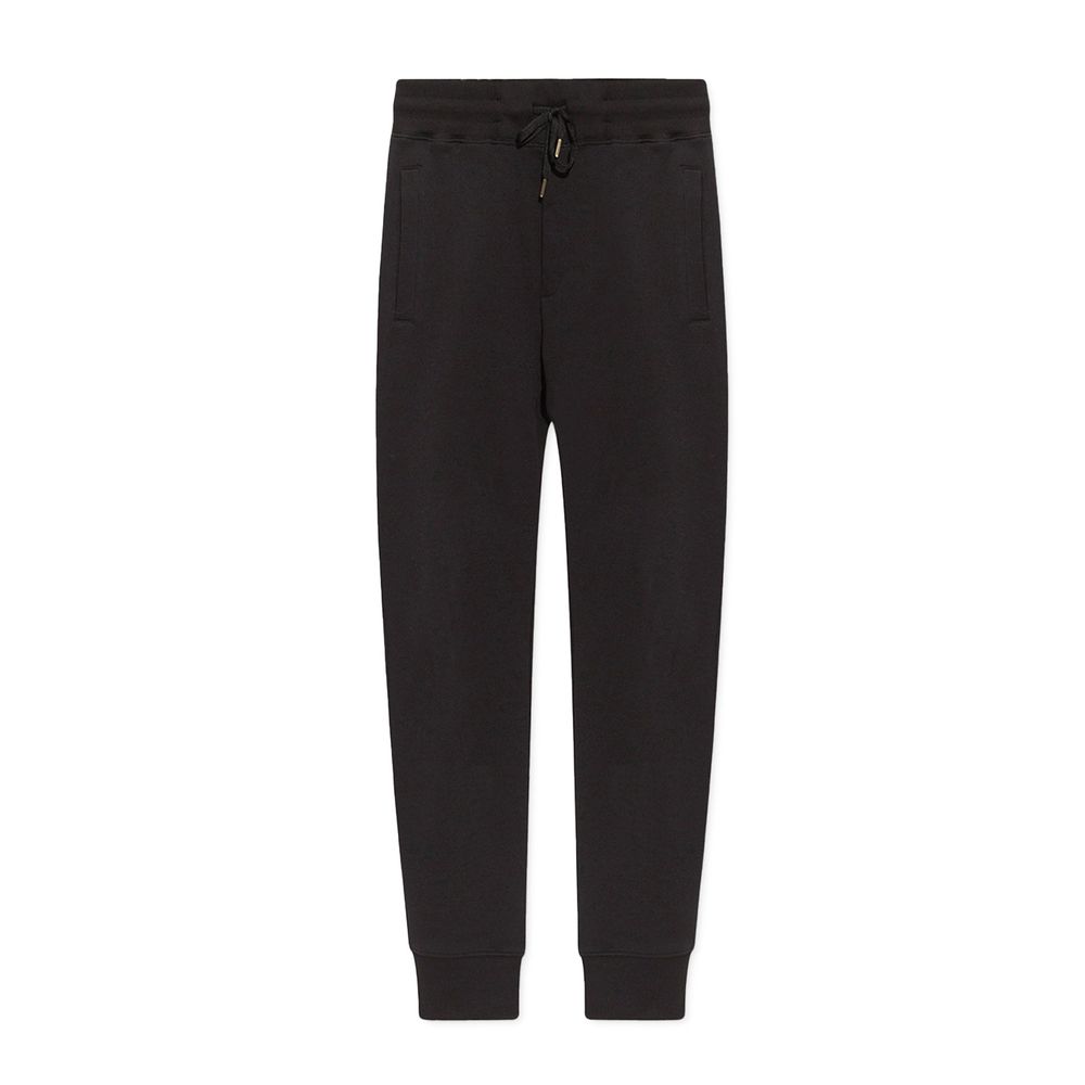 Black Cotton Joggers (Workout Pants)