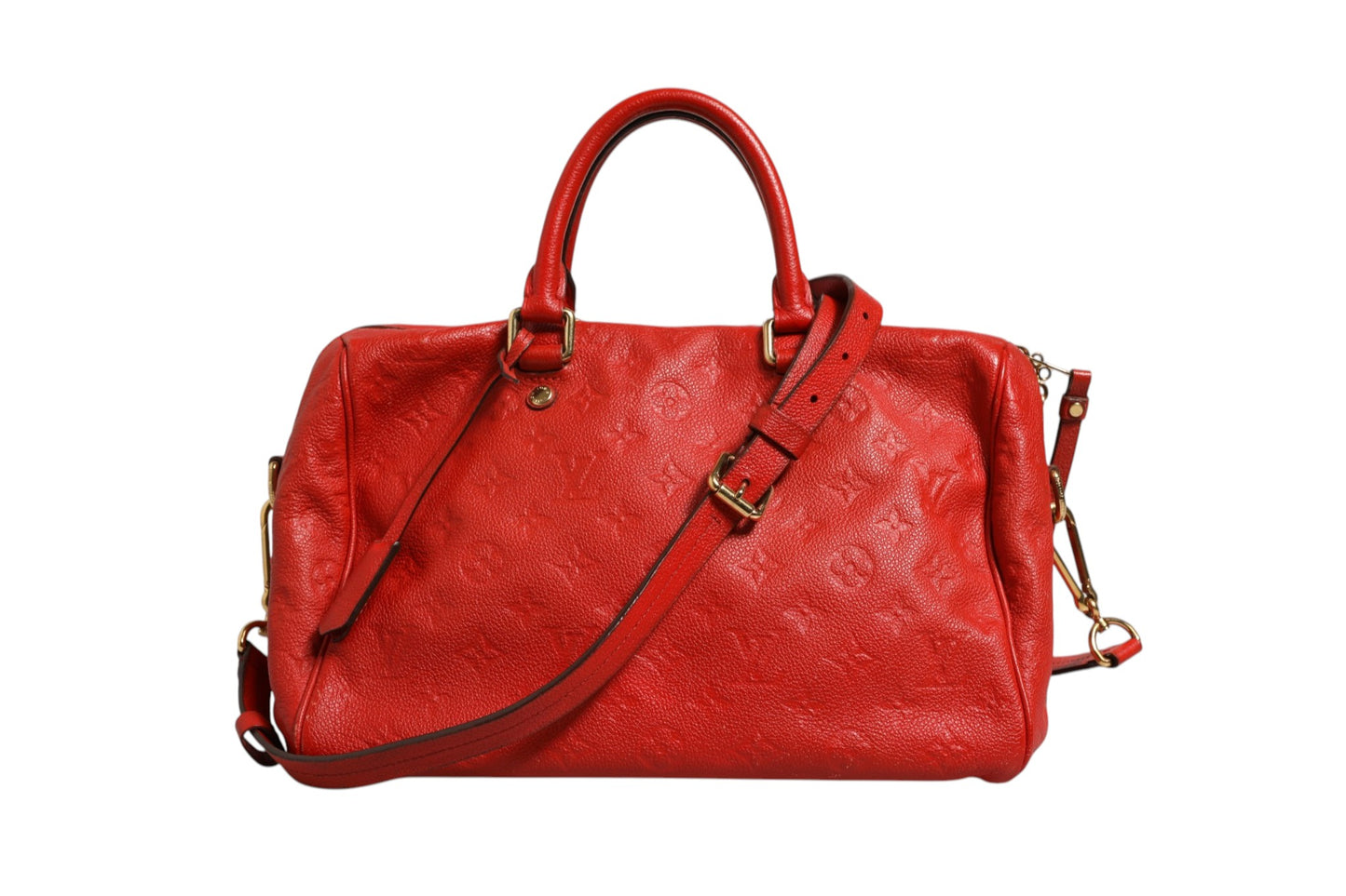 Red Monogram Empreinte Speedy Bandouliere 30