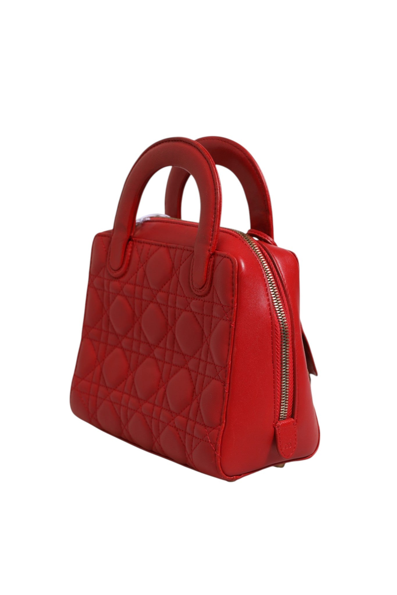 Small Dior Toujours Bag Black Macrocannage Calfskin
