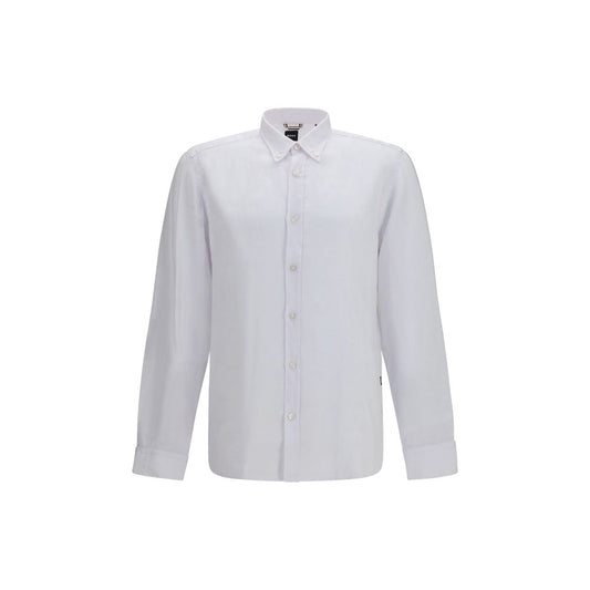 White Linen Dress Shirt