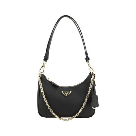 Black Calf Leather Bos Taurus Shoulder Bag