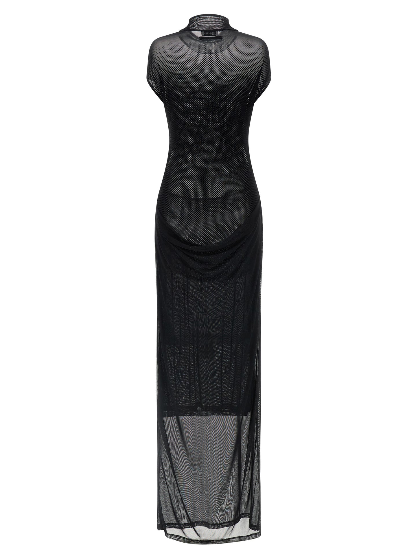 Black Polyamide Long Dress
