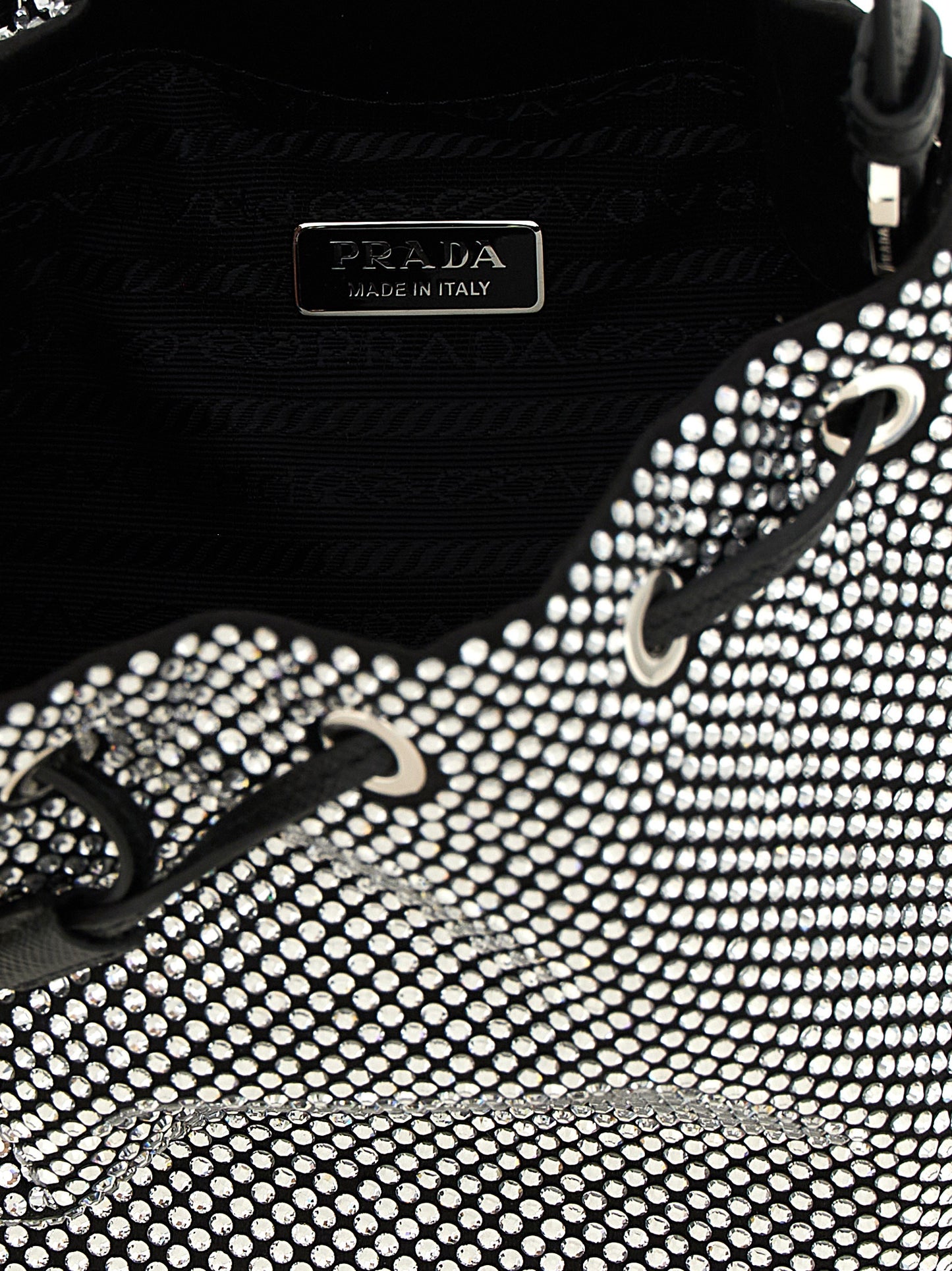 Gray Viscose Handbag