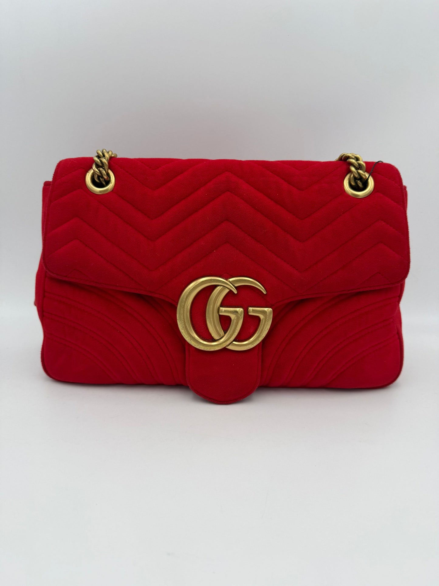 MARMONT Red Velvet Handbag