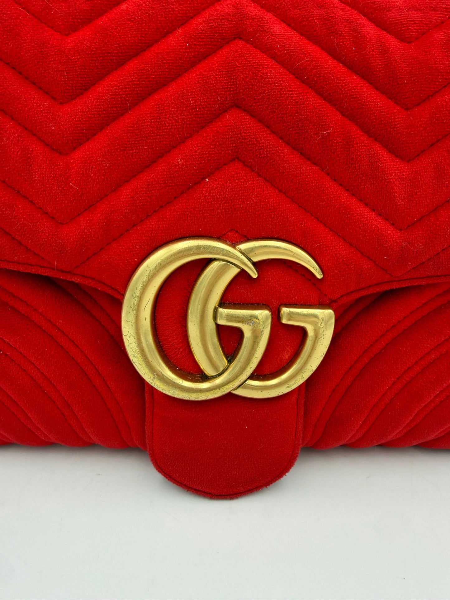 MARMONT Red Velvet Handbag