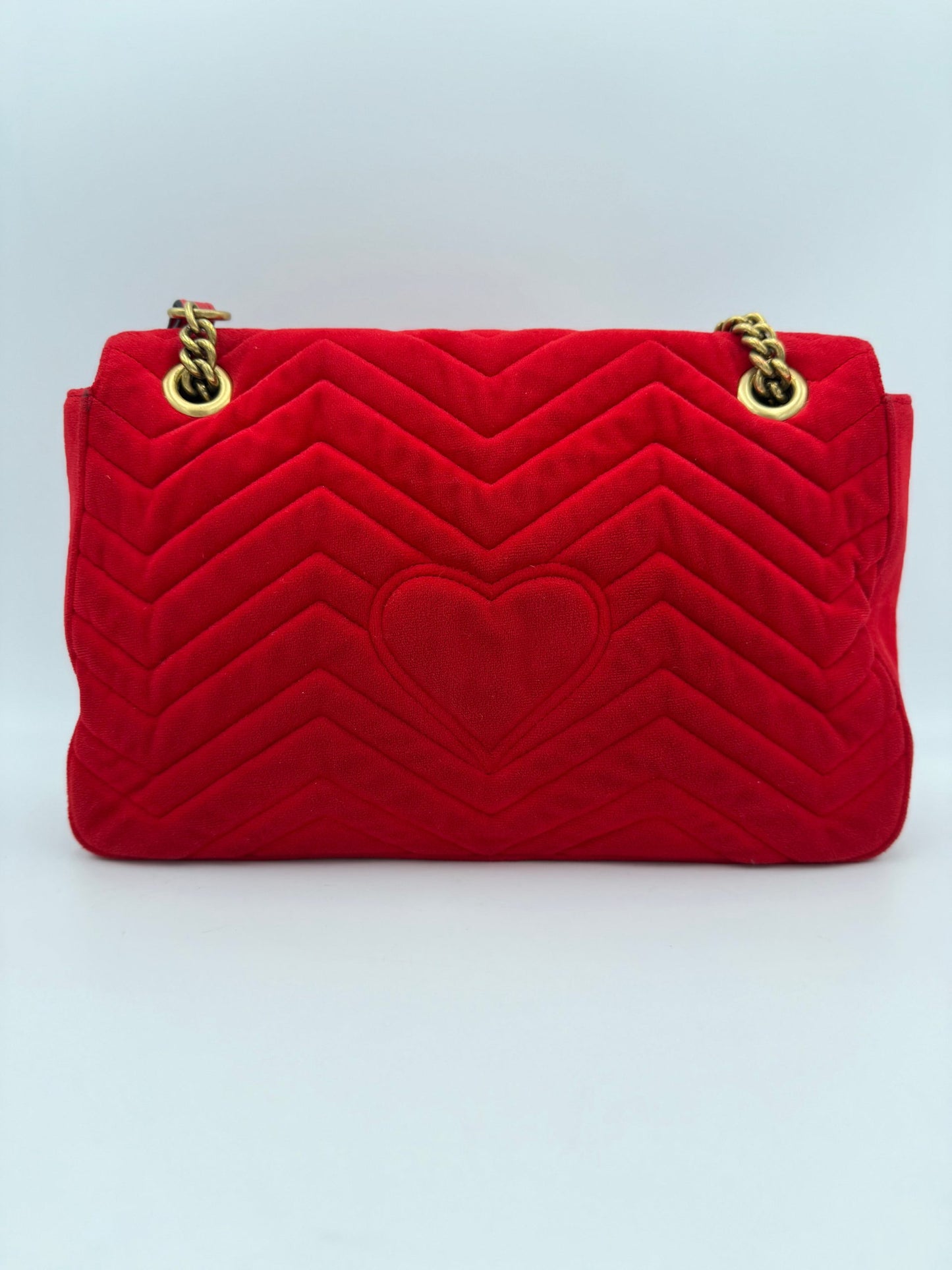 MARMONT Red Velvet Handbag