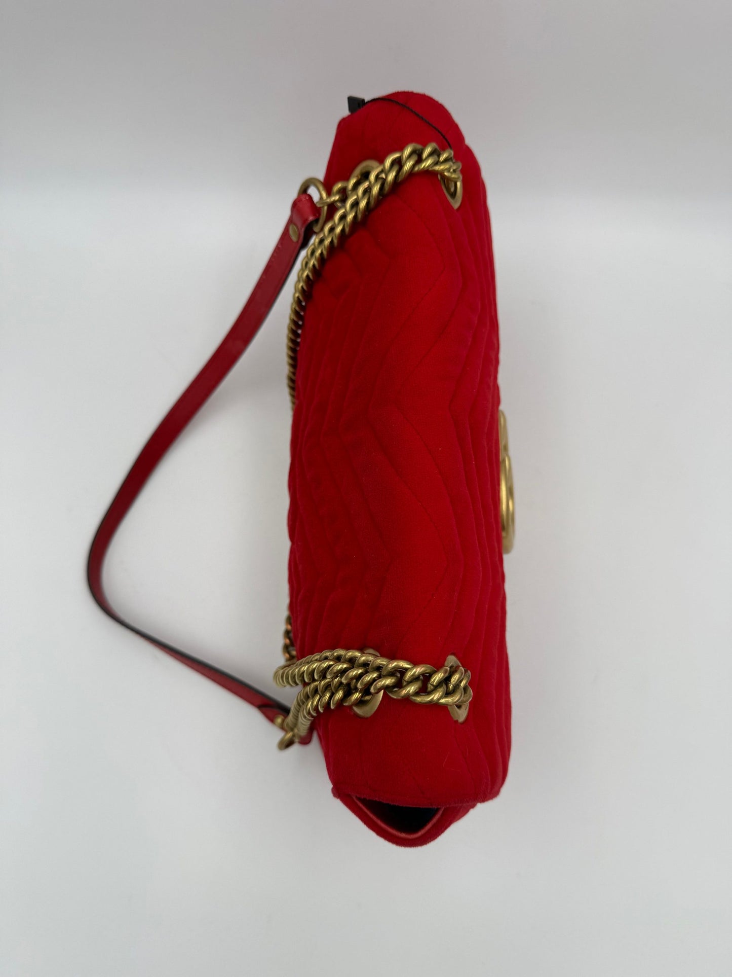 MARMONT Red Velvet Handbag