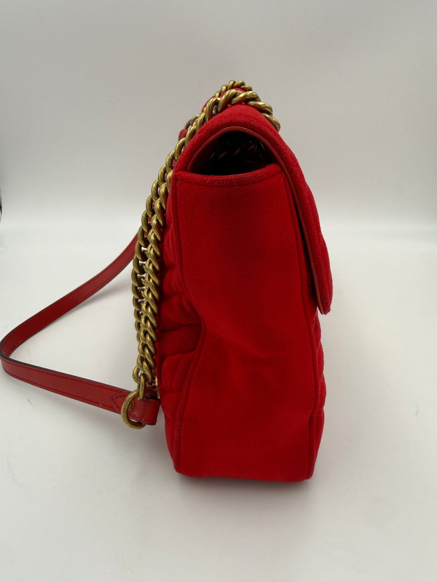 MARMONT Red Velvet Handbag