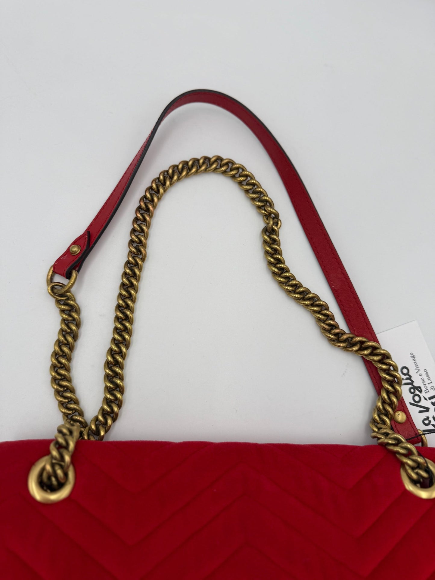 MARMONT Red Velvet Handbag