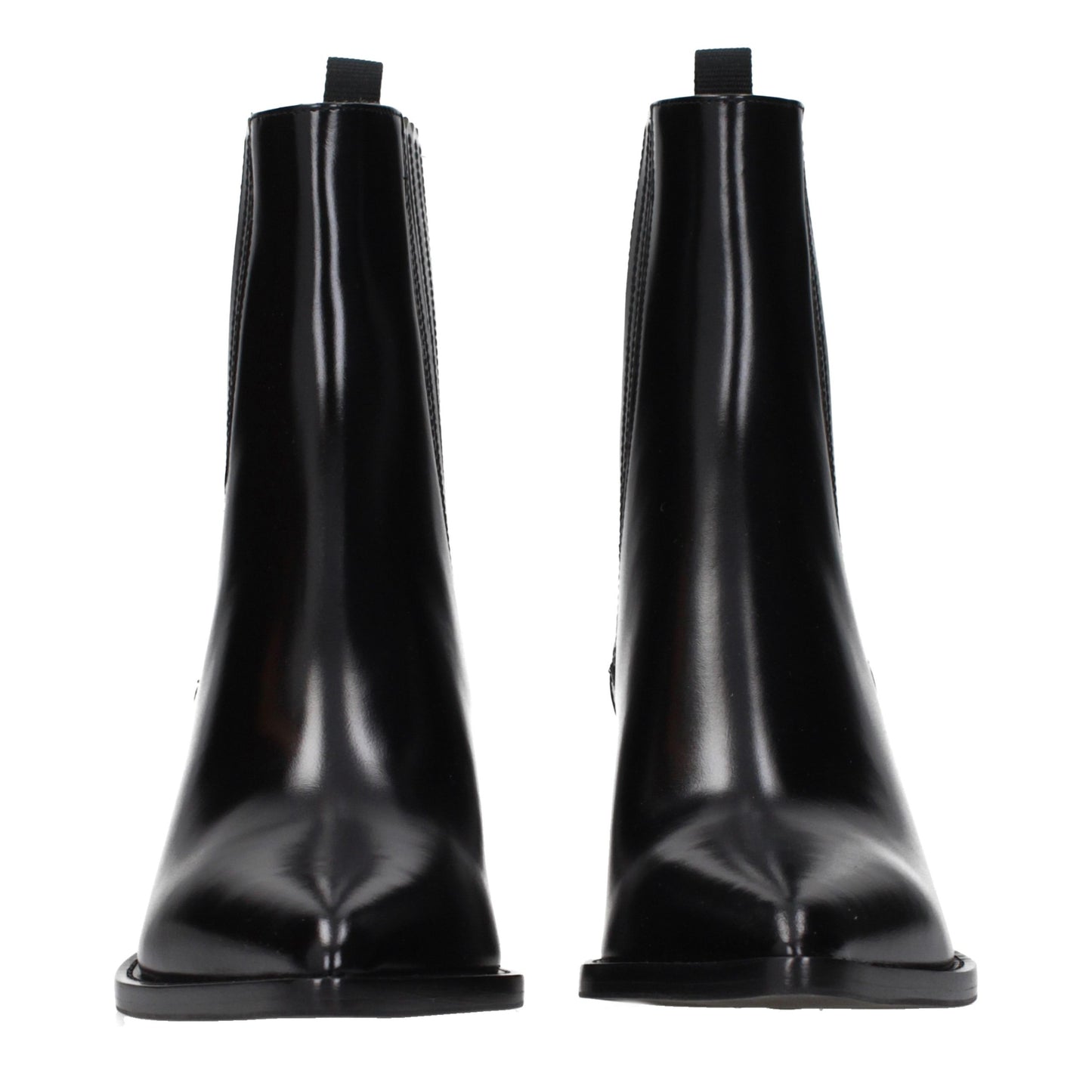 Black Leather Ankle Boots